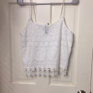 White lace pattern Cami